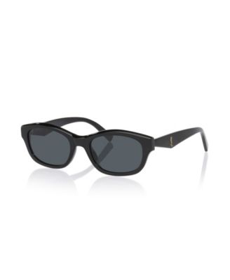 Saint Laurent женские прямоугольные солнцезащитные очки с монограммой Sl M172