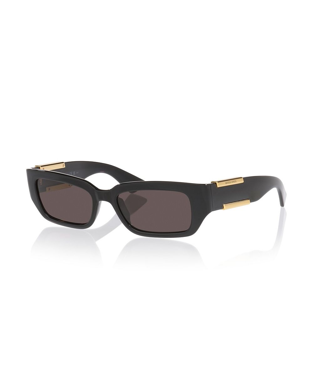 Bottega Veneta Round-Face Rectangular Sunglasses BV1406S