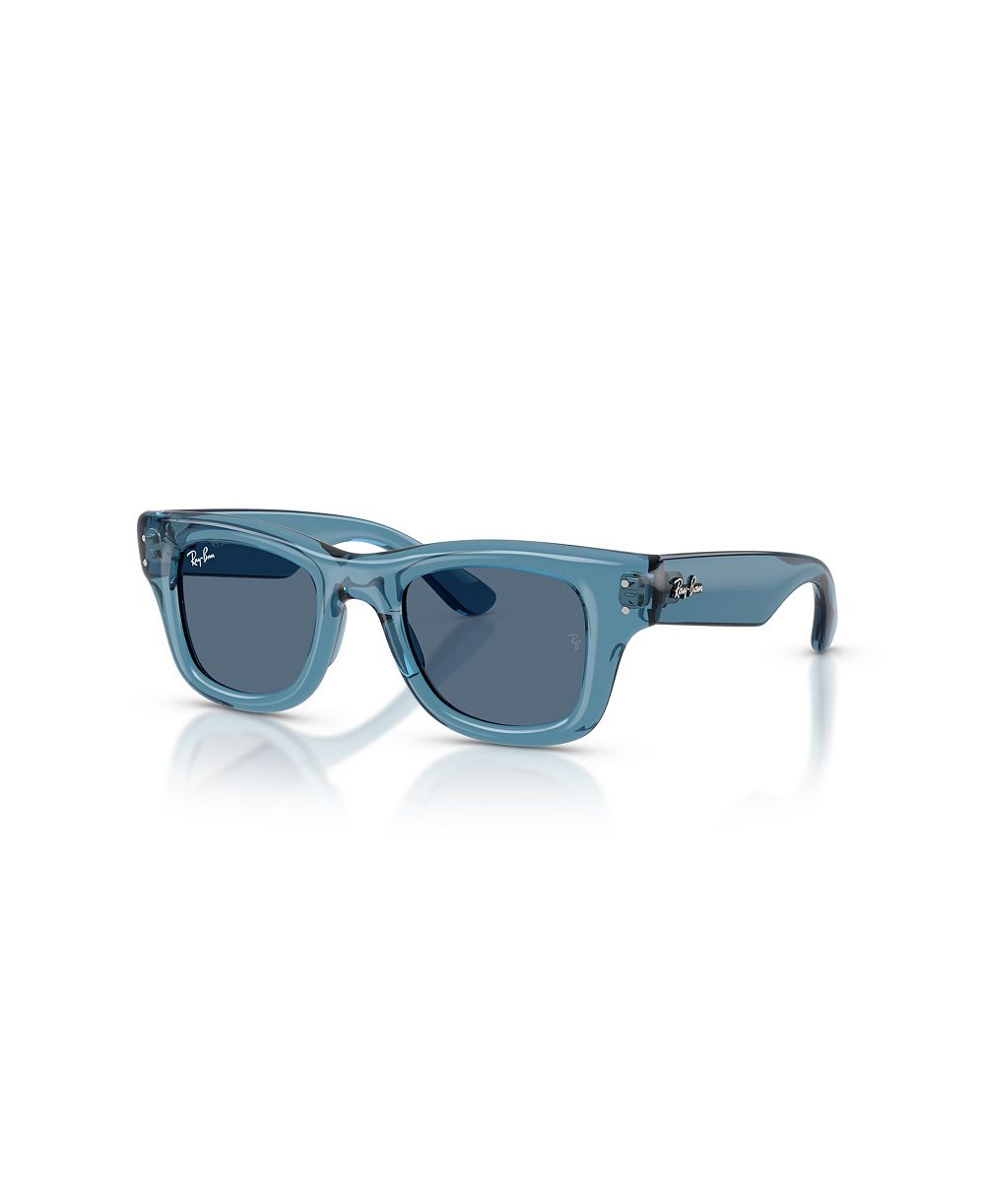 Детские солнцезащитные очки Ray-Ban Jr Puffer Square для круглых лиц