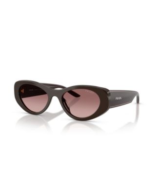 PRADA Женские овальные ацетатные солнцезащитные очки PR D23SU