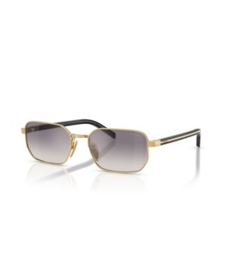 PRADA женские солнцезащитные очки прямоугольной формы из металла PR D62S