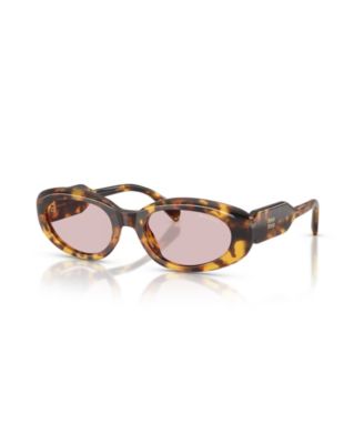 MIU MIU солнцезащитные очки овальной формы MU C01S