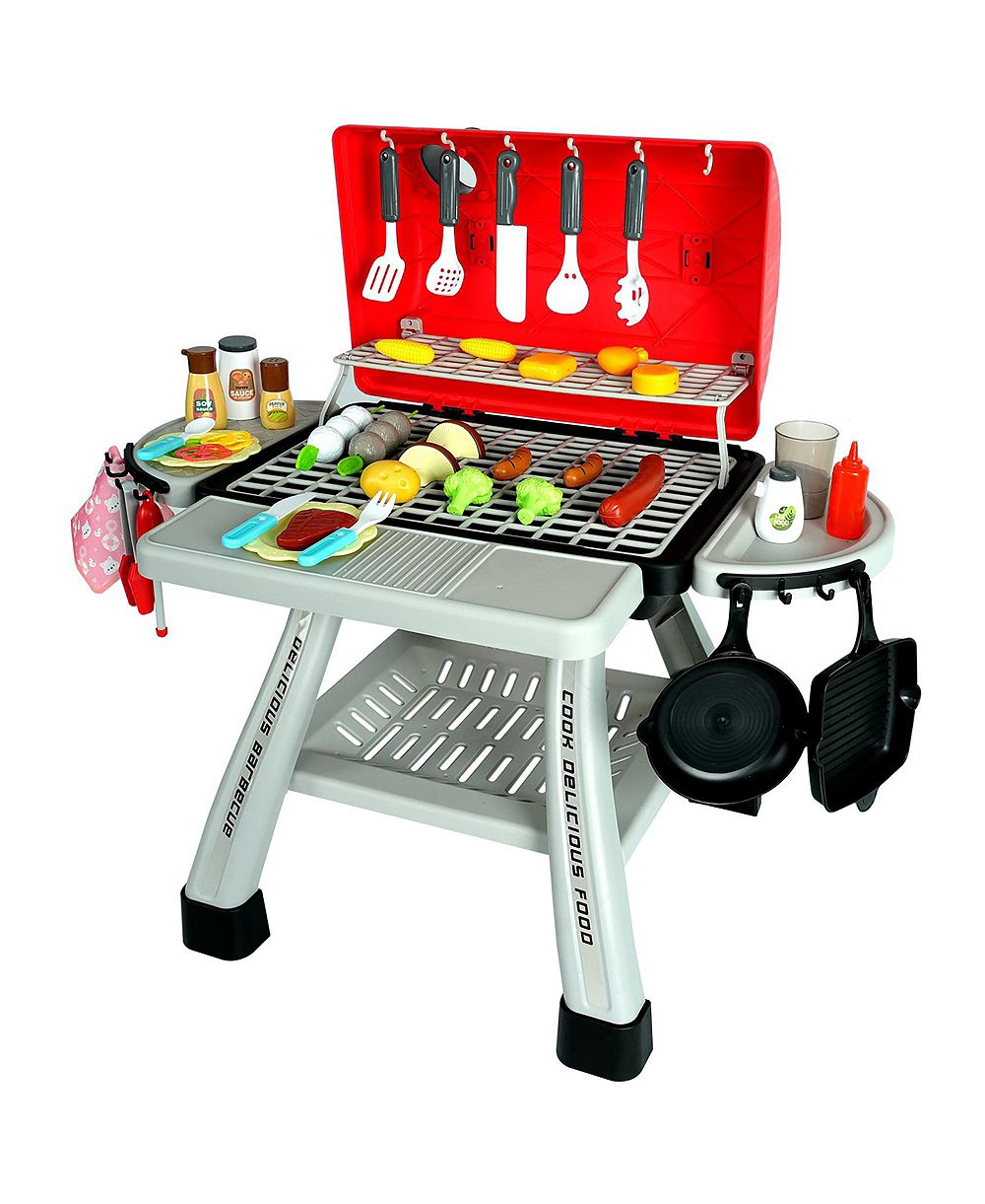 Игровой домик Easy Playhouse BBQ Grill с реалистичным дымом, звуком и светом, набор из 41 предмета, для детей от 3 лет