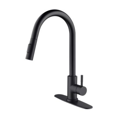 Thirtypeachy Touch Pull-Down Kitchen Faucet, Single Handle High Arc with 360degree(s) Swivel and 2-Function Sprayer