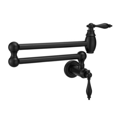 Кухонный смеситель Thirtypeachy Wall Mount Brass Pot Filler с двойными рычагами