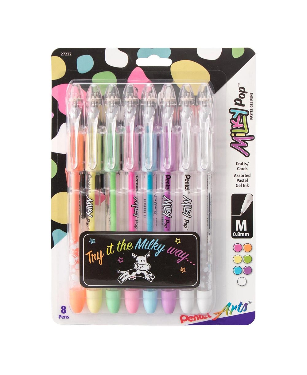 Гелевая ручка Pentel Arts Milky Pop Pastel, 8 шт.