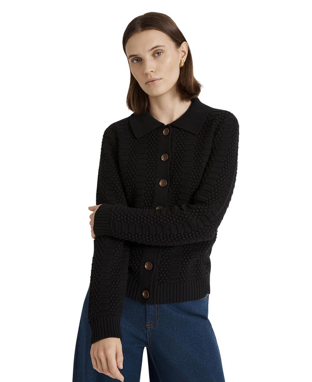 Finery London Women's Emlyn Collared Button-Down Cardigan
