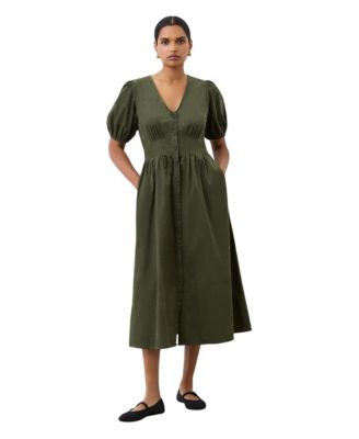Finery London Women's Arlow Short-Sleeve V-Neck Midi Dress