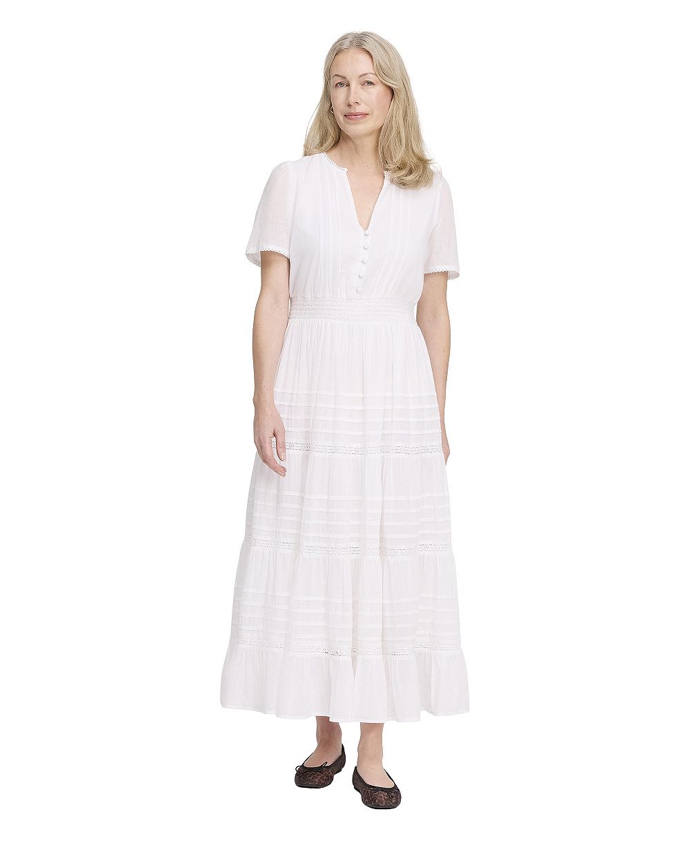 Женское хлопковое платье миди Finery London Juniper