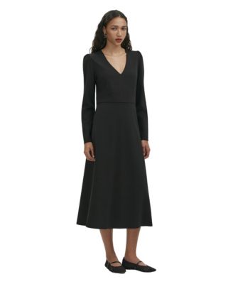 Женское миди-платье Finery London Seraphina Ponte Jersey V-Neck