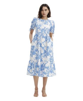 Женское миди-платье Finery London Jessa Tiered Short Sleeve