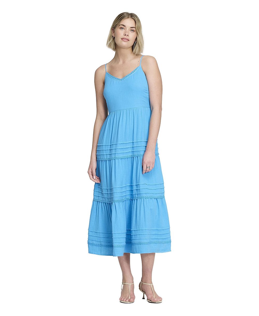 Женское миди-платье Finery London Hazel Cotton Tiered