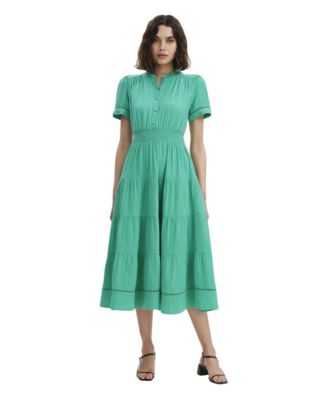 Женское миди-платье с коротким рукавом и ярусами Natalia, Finery London