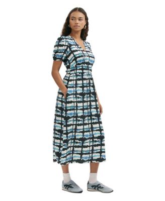 Женское миди-платье Finery London Katerina с коротким рукавом и эффектом тай-дай