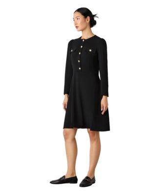 Женское мини-платье Finery London Evie Long Sleeve Crepe Short