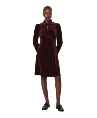 Finery London Женское платье длины до колена Capri с анималистичным принтом