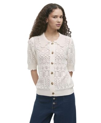 Finery London женский коротко рукавный кардиган из крючковой вязки Marlowe