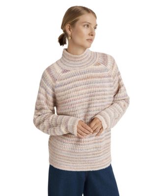 Женский свитер Finery London Helen с длинным рукавом и воротником-воронкой в полоску