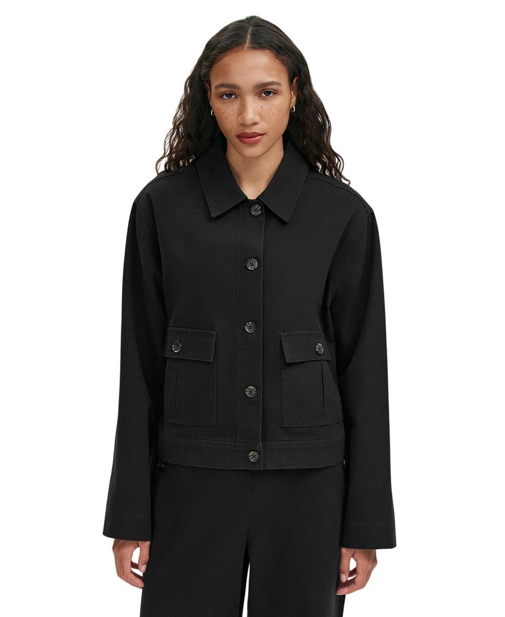 Finery London Women's Kelsie Canvas Button-Front Jacket