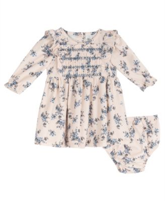 Rare Editions Baby Girls' Corduroy Fit & Flare Long-Sleeve Dress