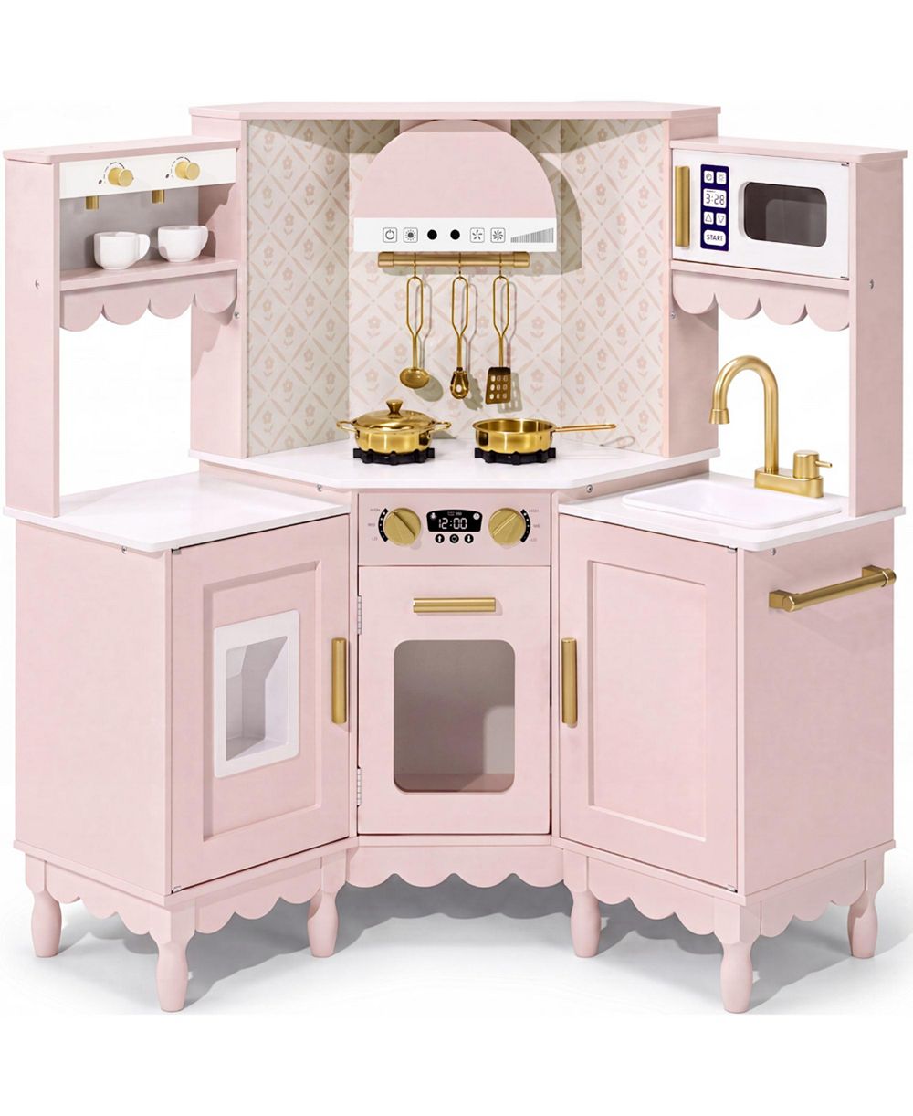 Best Choice Products Деревянная кухонная игровая зона в стиле коттеджного уголка, от 3 лет