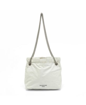 Pre-Owned Balenciaga  Women's Crushed Leather Chain Shoulder Bag