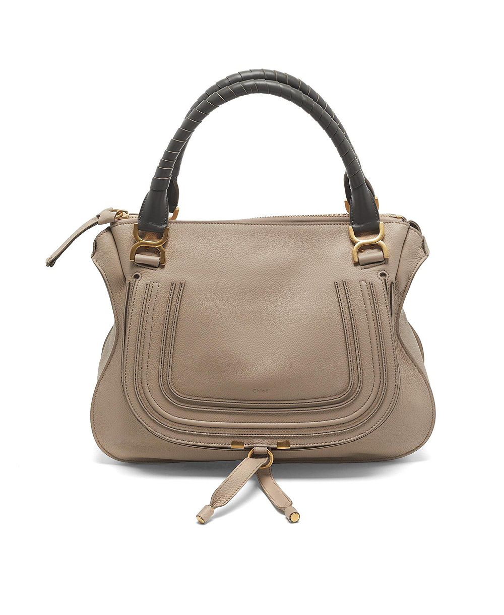 Pre-Owned Chloe Women's Marcie Double Carry Large Leather Shoulder Bag
