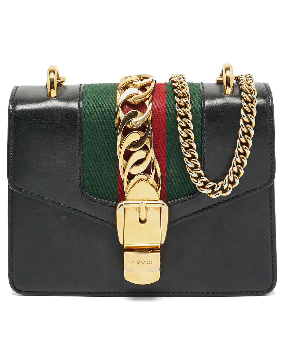 Pre-Owned Gucci женская кожаная сумка через плечо