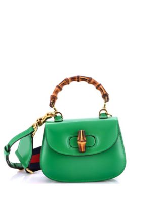Pre-Owned Gucci Mini Bamboo 1947 Top Handle Bag Leather