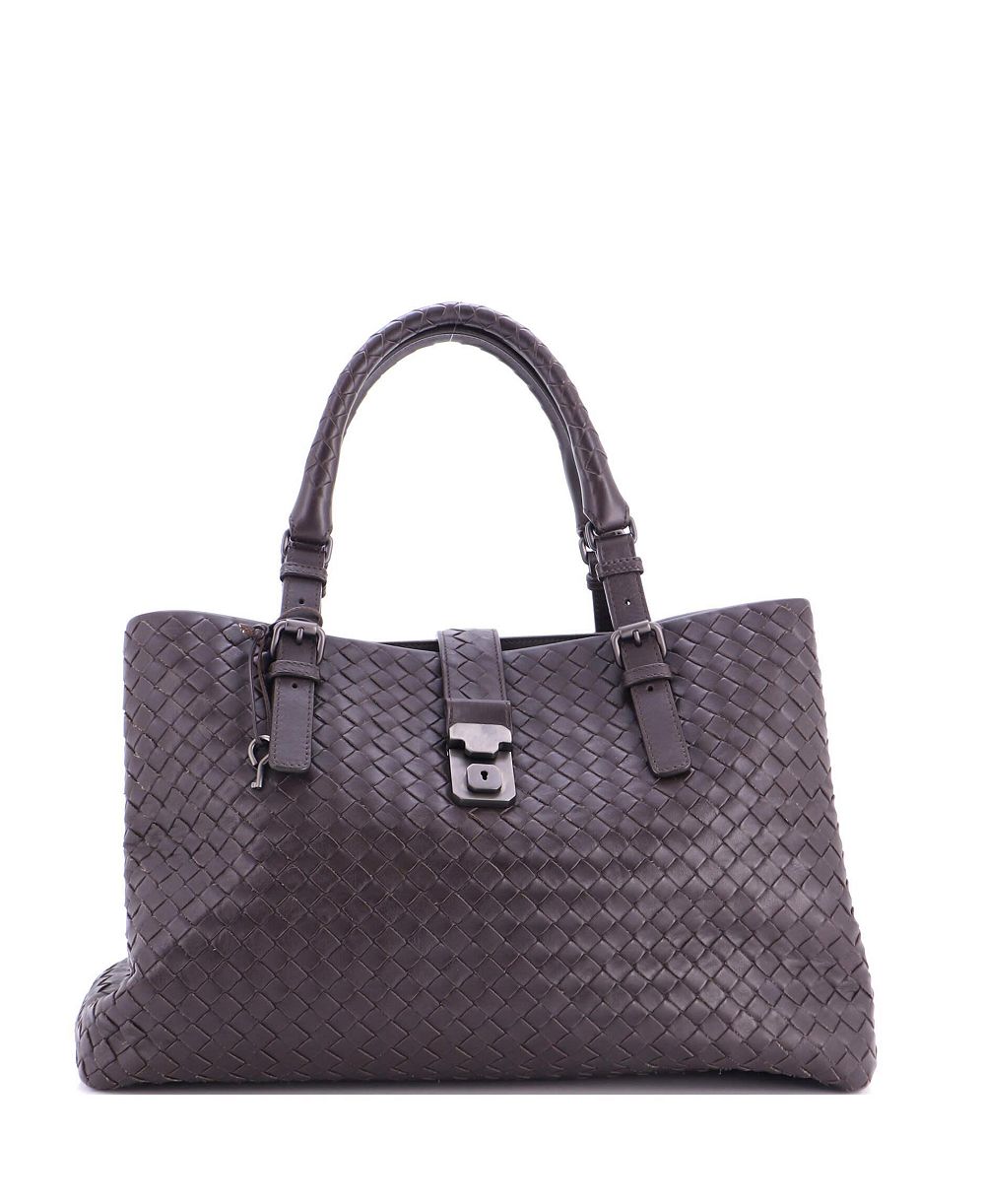 Pre-Owned Bottega Veneta средняя сумка Roma Intrecciato Nappa