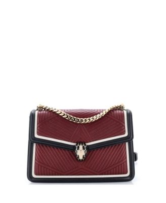 Pre-Owned Bvlgari маленькая сумка через плечо Serpenti Forever из стеганой кожи