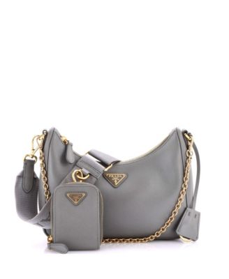 Pre-Owned Prada маленькая сумка через плечо Re-Edition 2005 из кожи Saffiano
