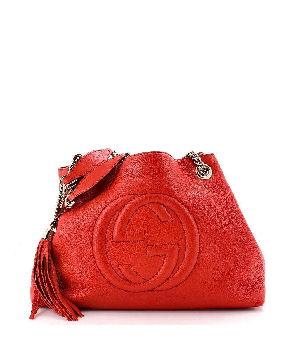 Б/у сумка Gucci Medium Soho Chain Strap из кожи с цепочкой