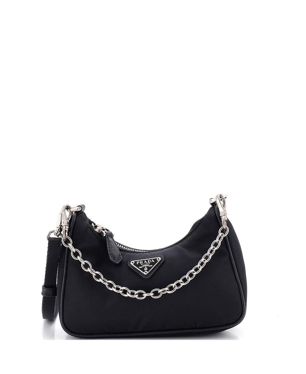 Pre-Owned Prada Mini Re-Edition Shoulder Bag Tessuto
