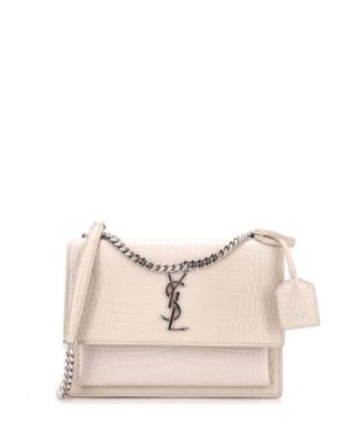 Pre-Owned Saint Laurent средняя сумка через плечо Sunset из тисненой кожи