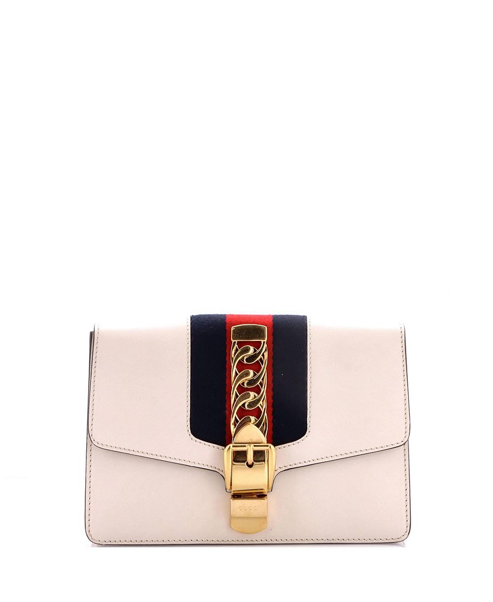 Pre-Owned Gucci кожаная сумка-кроссбоди Sylvie Belt Bag