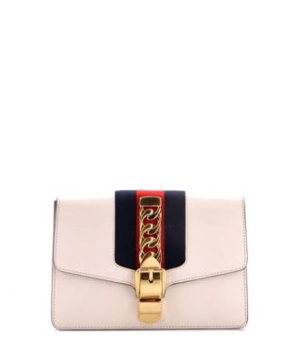 Pre-Owned Gucci кожаная сумка-кроссбоди Sylvie Belt Bag