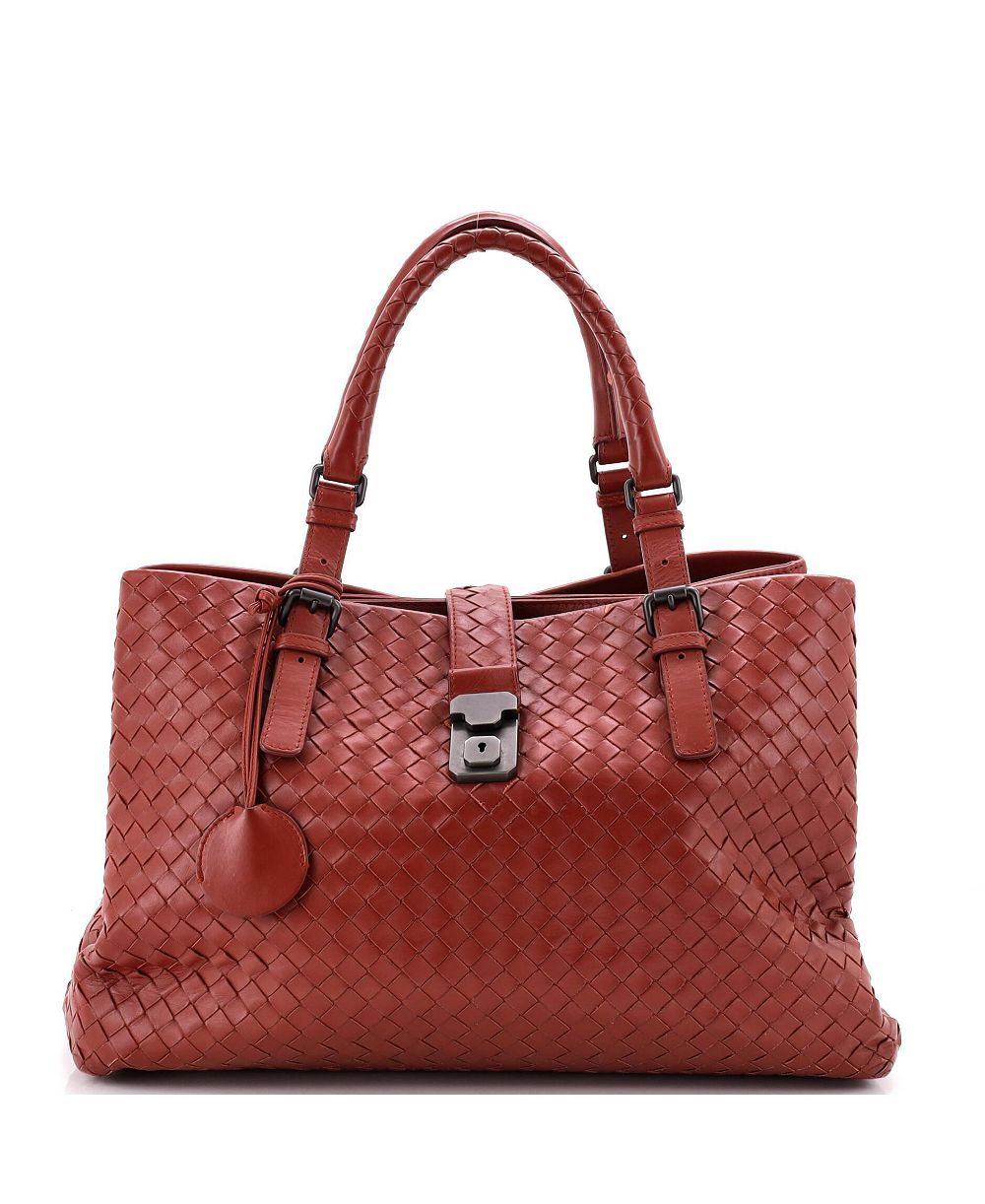 Pre-Owned Bottega Veneta сумка Medium Roma Intrecciato Nappa из кожи