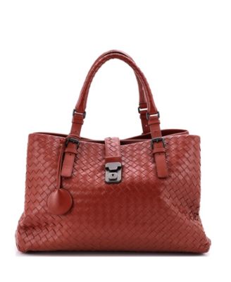 Pre-Owned Bottega Veneta сумка Medium Roma Intrecciato Nappa из кожи