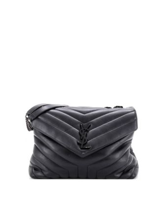Pre-Owned Saint Laurent средняя сумка Loulou Shoulder из кожи мателасе шеврон
