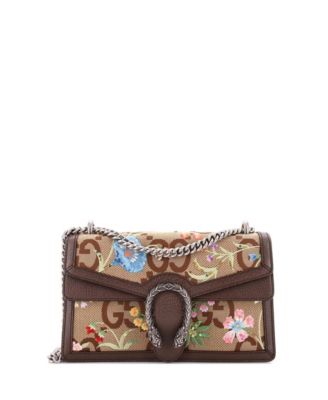 Pre-Owned Gucci маленькая сумка Dionysus с вышивкой, большая ткань GG