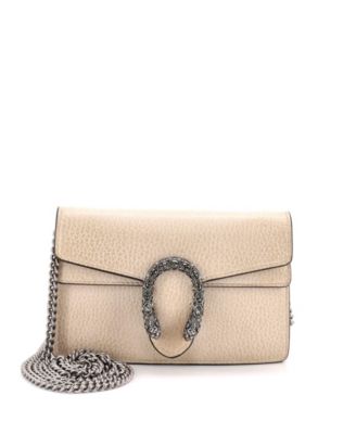 Сумка Gucci Super Mini Dionysus из кожи, б/у