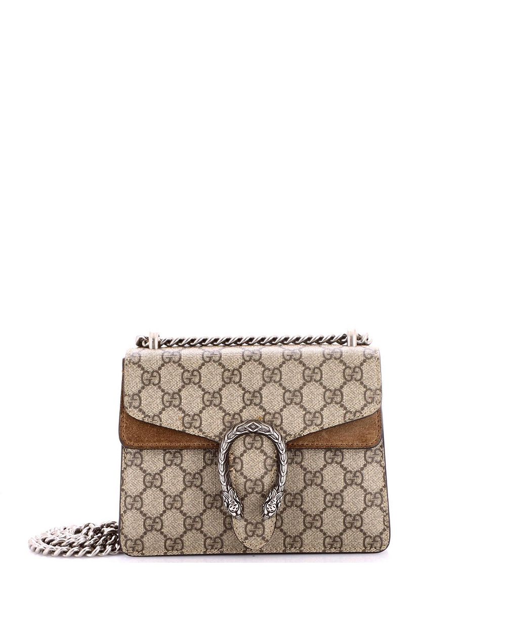 Pre-Owned Gucci Mini Dionysus Bag GG Coated Canvas