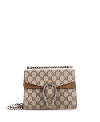 Pre-Owned Gucci мини-сумка Dionysus из ткани GG coated canvas