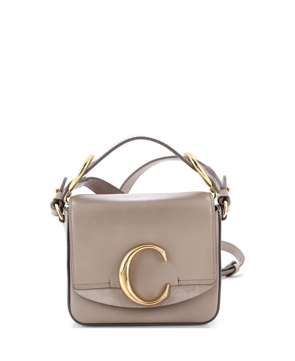 Б/у кожаная сумка Chloe Mini C Flap