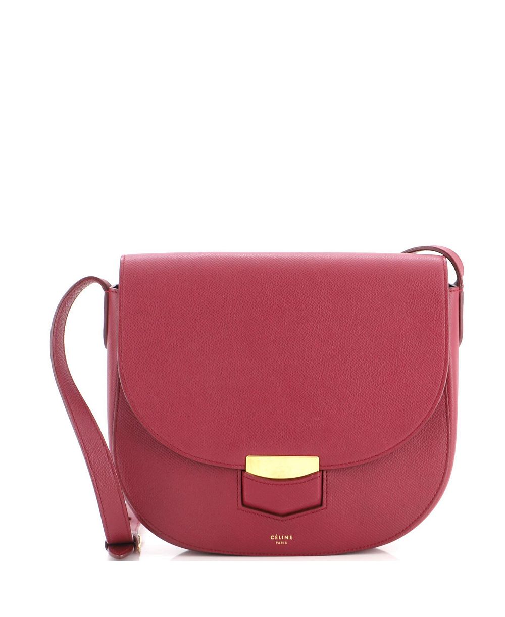 Pre-Owned Celine средняя сумка-кроссбоди Trotteur из зернистой кожи
