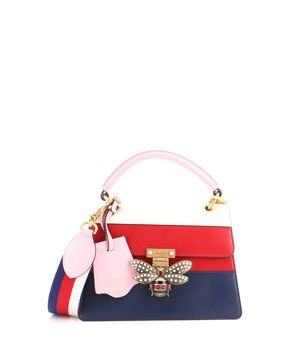 Pre-Owned Gucci маленькая сумка с верхней ручкой Queen Margaret из цветного кожи