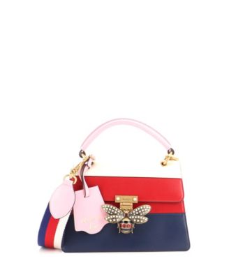 Pre-Owned Gucci Small Queen Margaret Top Handle Bag Colorblock Leather