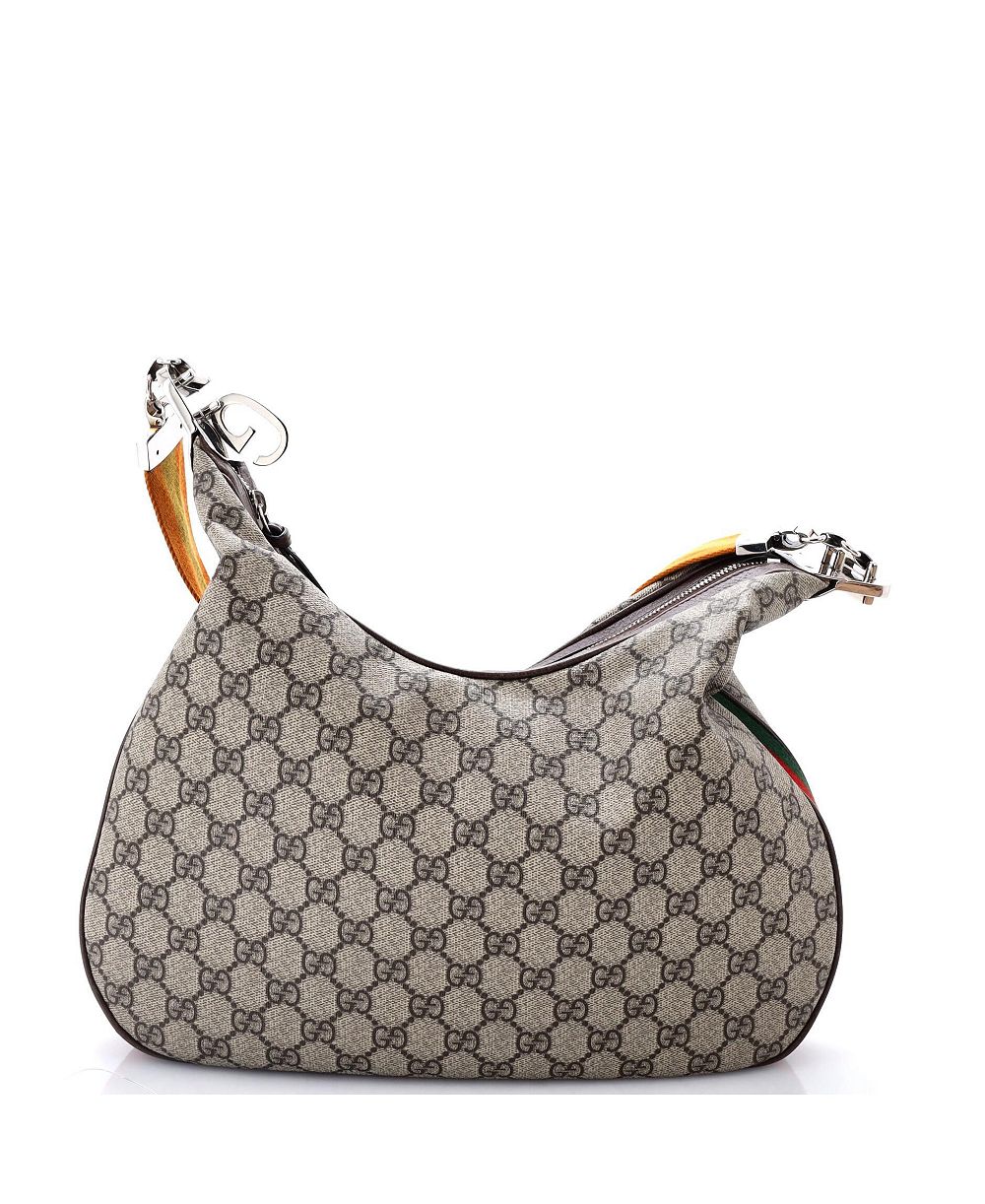 Pre-Owned Gucci Medium Attache Shoulder Bag GG Coated Canvas