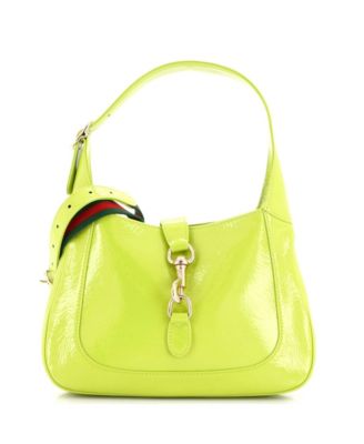Pre-Owned Gucci маленькая сумка-хобо Jackie 1961 из лакированной кожи